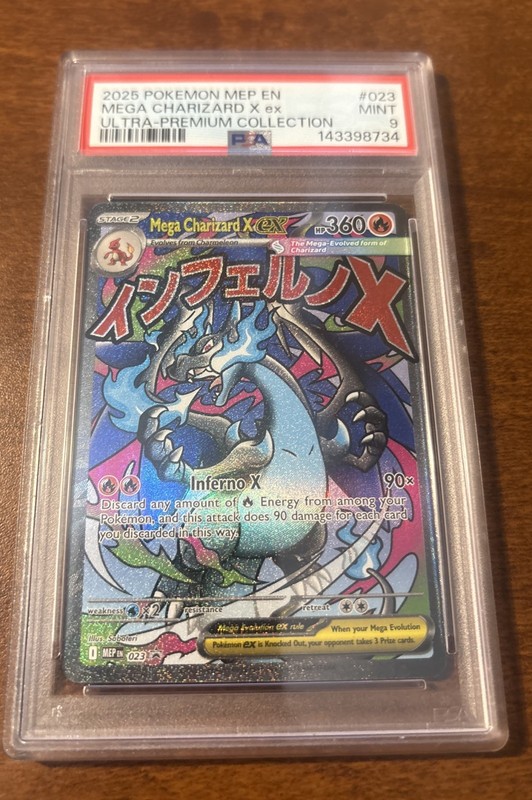Pokemon Mega Charizard X Ex MEP En Ultra Premium Collection #023 PSA 9