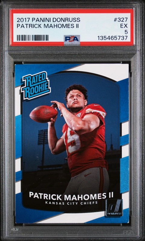 Patrick Mahomes II 2017 Panini Donruss #327 PSA 5