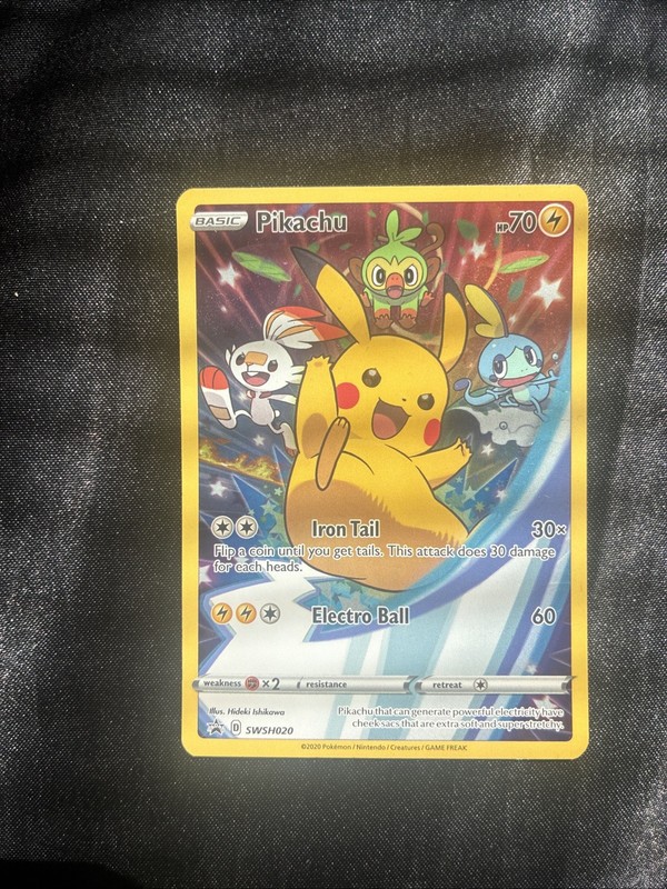 Pokémon Pikachu TCG 2020 SWSH020 Black Star Promo Full Art PSA 10 GEM MT