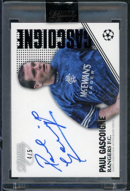 2022/23 Topps Dynasty Paul Gascoigne Auto /5