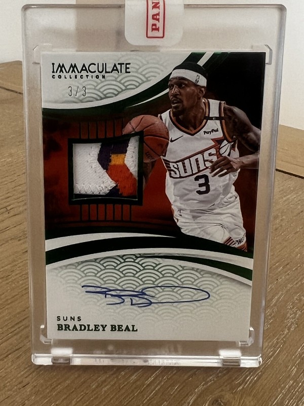Panini Immaculate Collection Bradley Beal Patch Auto 3/3 - Jersey Match!!