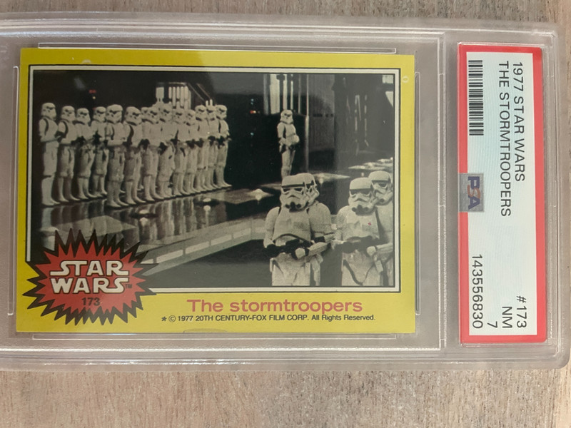 1977 Topps Star Wars Card #173 The Stormtroopers PSA 7