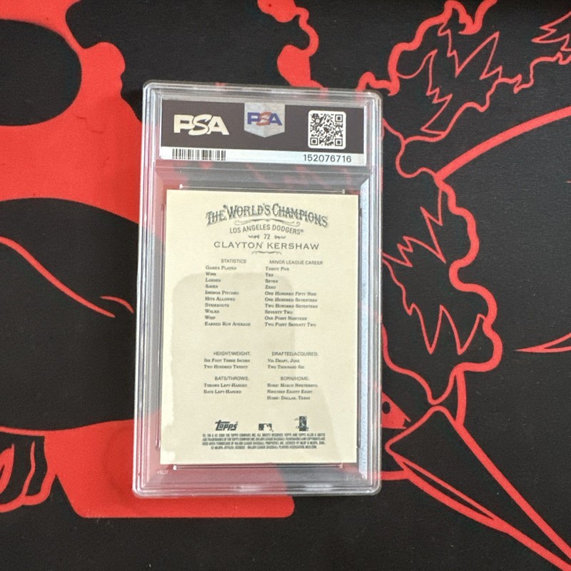 2008 Topps Allen & Ginter's - Clayton Kershaw #72 (RC). PSA 9 view 2