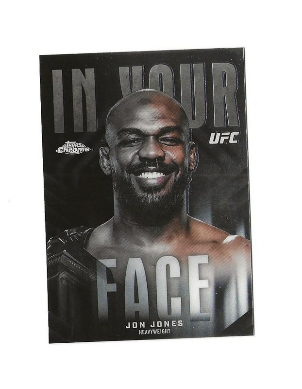 2026 Topps Chrome UFC JON JONES IN YOUR FACE Insert #IYF-8