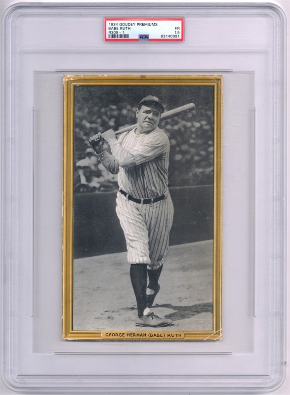 BABE RUTH 1934 Goudey Gum Premiums R309-1 PSA 1.5 NEW YORK YANKEES HOF Prewar