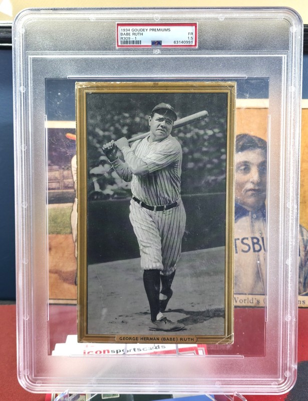 BABE RUTH 1934 Goudey Gum Premiums R309-1 PSA 1.5 NEW YORK YANKEES HOF Prewar view 2