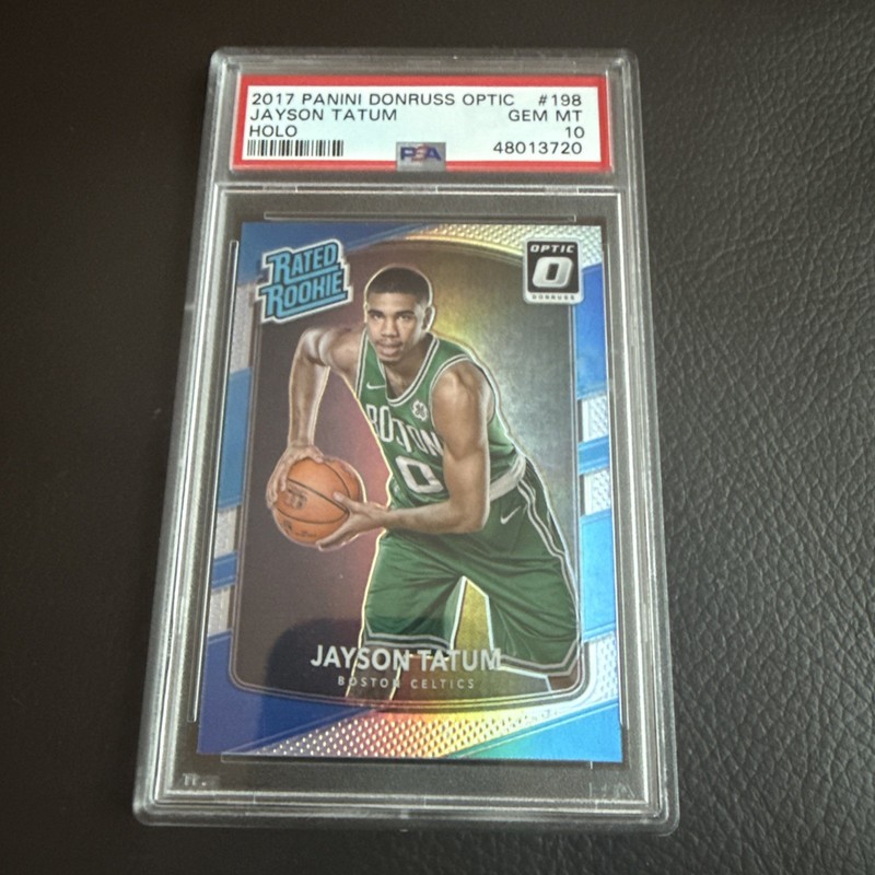 2017-18 Panini Donruss Optic - Rated Rookie Jayson Tatum #198 Holo Prizm (RC)