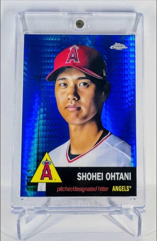 Shohei Ohtani RARE REFRACTOR INVESTMENT CARD TOPPS CHROME ROOKIE OF THE YEAR MVP
