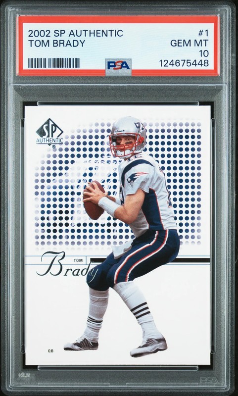 Tom Brady 2002 SP Authentic #1 PSA 10