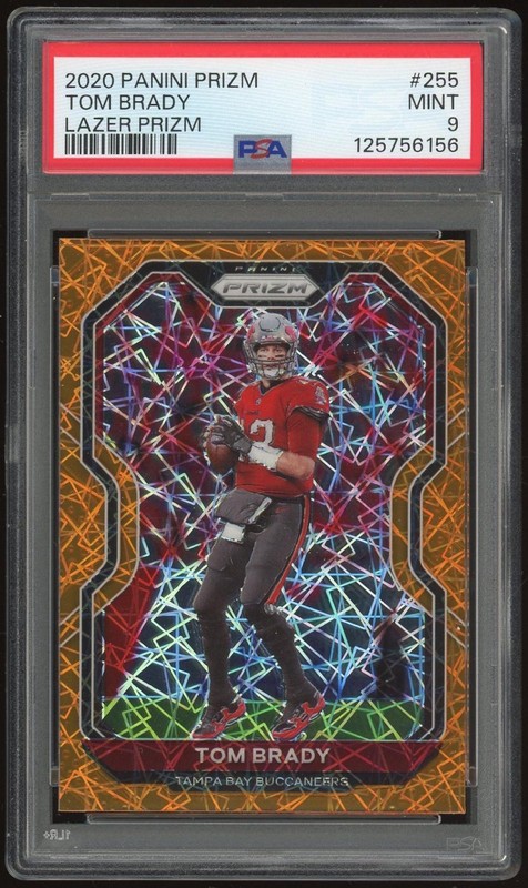 2020 Panini Lazer Prizm #255 Tom Brady PSA 9 *6156