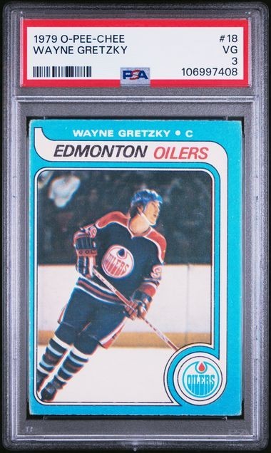 PSA 3 - 1979 Topps O-PEE-CHEE WAYNE GRETZKY RC #18 (7408)