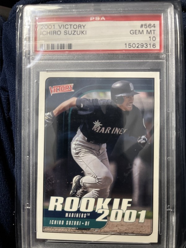 2001 victory ichiro suzuki rookie, PSA Graded Gem Mint 10, # -564