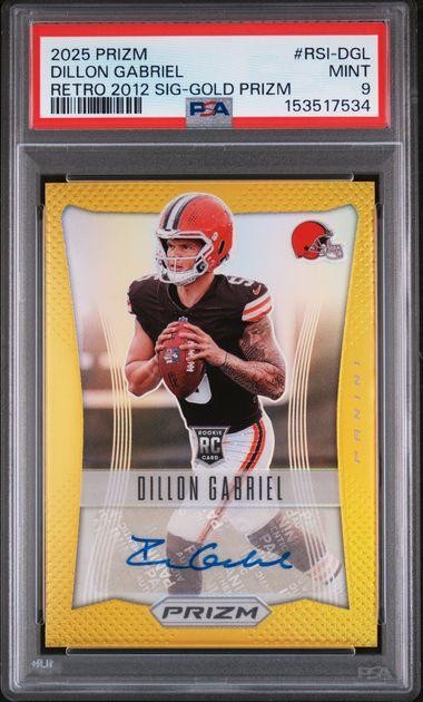 2025 Prizm Dillon Gabriel 2012 Retro Gold Auto /10 PSA 9