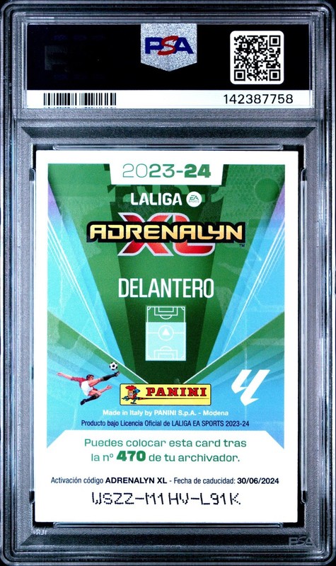 2023 Panini Adrenalyn XL La Liga Cristiano Ronaldo Lionel Messi Dream Box PSA 9 view 2