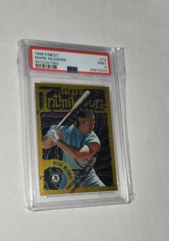 1996 Topps Finest - Mark McGwire #74 Psa 9