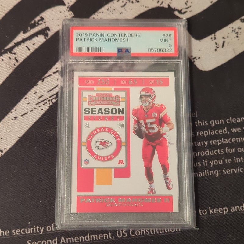 Panini Contenders Season Ticket Patrick Mahomes II #39 PSA 9 Kansas City Chiefs