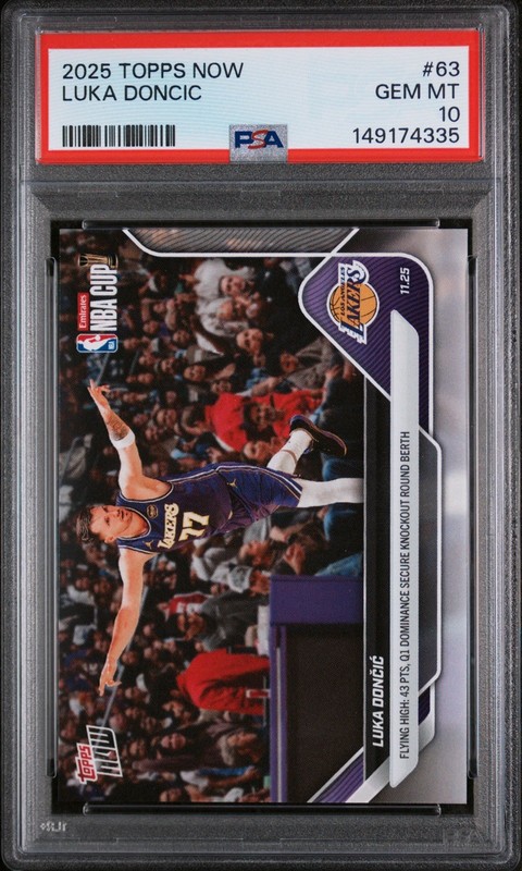 Luka Doncic PSA 10 Topps Now 63