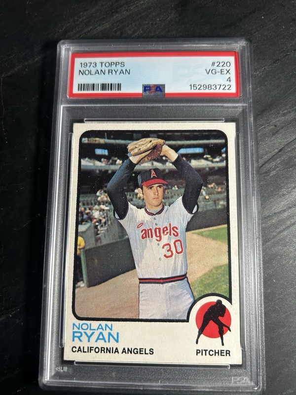 1973 Topps #220 Nolan Ryan PSA 4 California Angels HOF