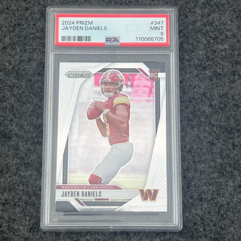 2024 Panini Prizm Jayden Daniels Rookie RC PSA 9 MINT #347