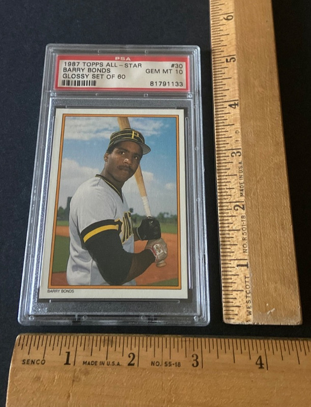 1987 Topps All-Star Glossy Set Of 60 Barry Bonds RC ROOKIE #30 PSA 10 GEM MINT