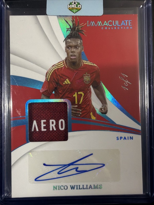 2024-25 panini immaculate soccer Nico Willams 1/1 Patch Auto 