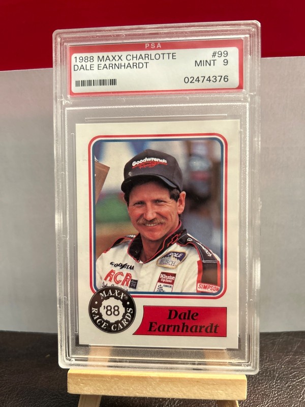 1988 Maxx Charlotte NASCAR Promo Dale Earnhardt Sr ROOKIE #99 PSA 9 MINT