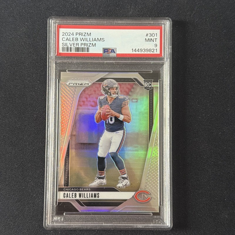 2024 Panini Prizm Caleb Williams Silver Prizm #301 (RC) PSA 9