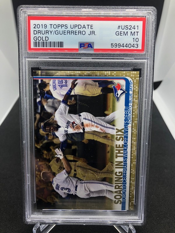 Vladimir Guerrero Jr. & Drury 2019 Topps Update GOLD #d /2019 PSA 10 GEM MINT RC