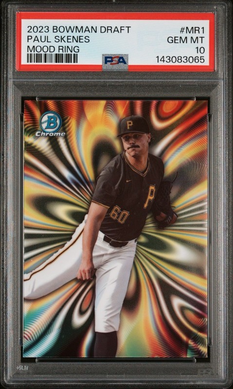 PAUL SKENES 2023 Bowman Draft Mood Ring CASE HIT PSA 10 GEM MINT Pirates RC