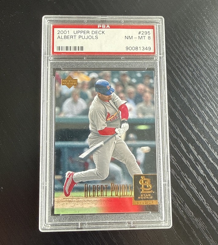 Albert Pujols 2001 Upper Deck #295 NM-MT Rookie PSA 8 St. Louis Cardinals