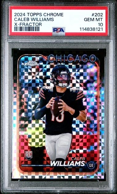 2024 Topps Chrome - Rookies Caleb Williams #202 X-Fractor (RC) PSA 10