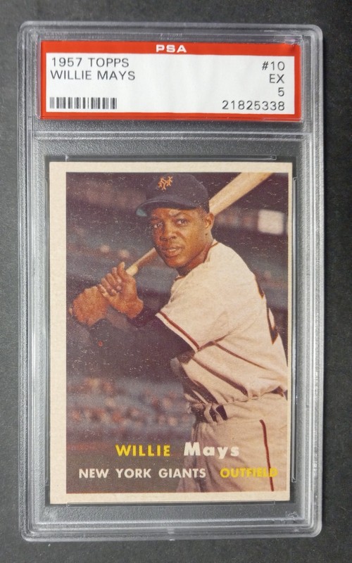 1957 Topps - #10 Willie Mays - HOF - PSA 5 EX