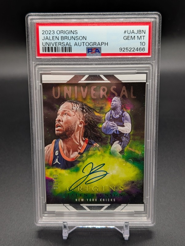Panini 23-24 Origins Universal Autograph Jalen Brunson /30 PSA 10 Knicks