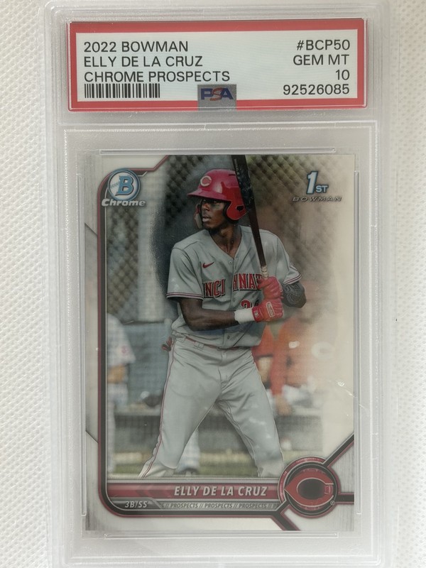 2022 Bowman - Chrome Prospects Elly De La Cruz #BCP-50 (RC) PSA 10