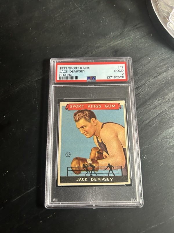 1933 Goudey Gum Sport Kings #17 Jack Dempsey PSA 2 Boxing HOF Prewar