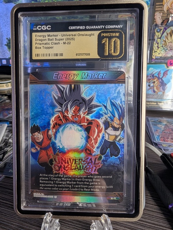Universal Onslaught Energy Marker BT28 M-22 CGC 10 PRISTINE 2025 Dragon Ball Z