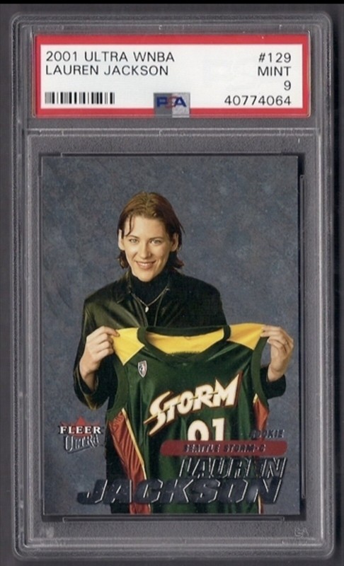 2001 Fleer Ultra WNBA Lauren Jackson PSA 9 #129 RC Rookie HOF Low POP
