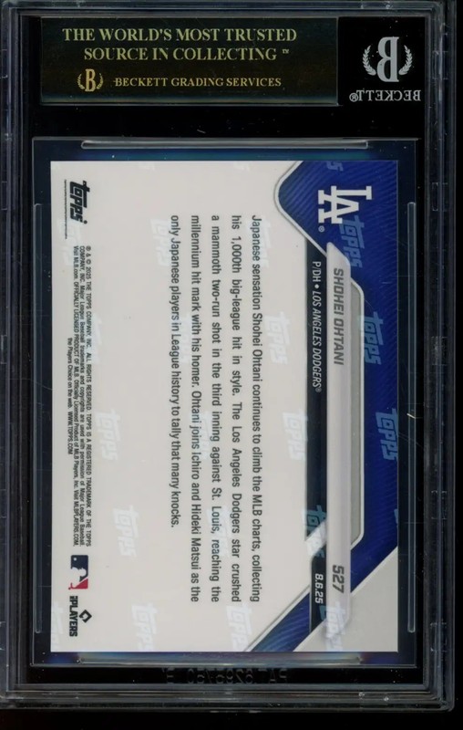 2025 Topps Now #527 Shohei Ohtani BGS 10 Black Label 19567517 view 2