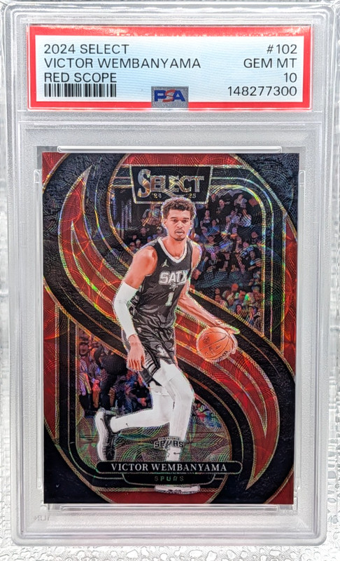 2024 Select  Victor Wembanyama premier level Red Scope /249 PSA 10 2nd year