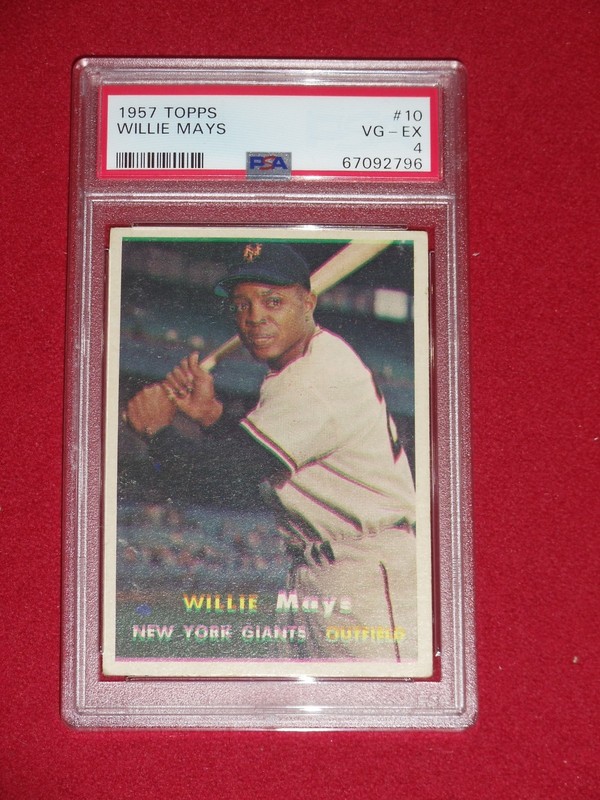 1957 Topps Willie Mays PSA 4 #10 Well Centered Crease Free Check out Others