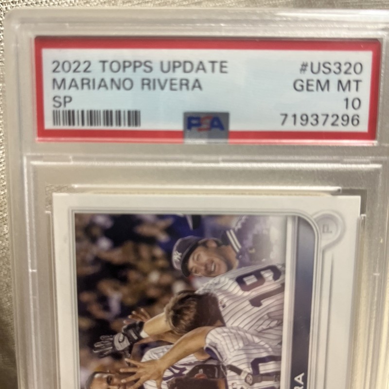 2022 Topps Update Mariano Rivera SP PSA 10 view 2