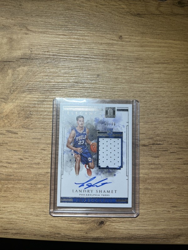 2018-19 Panini Impeccable Landry Shamet RPA ROOKIE PATCH AUTO /99 Knicks