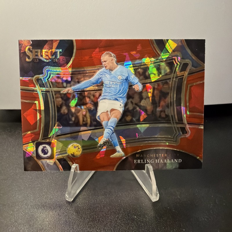 2023-24 Select Premier League - ERLING HAALAND Cracked Red Ice Prizm Field Level