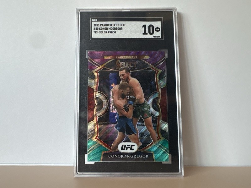 Conor McGregor - 2021 Panini Select #40 - Tri-Color Prizm SGC 10