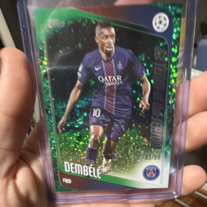 2025-26 Topps UEFA Club Comp Ousmane Dembele PSG #3 Serial Numbered 93/99