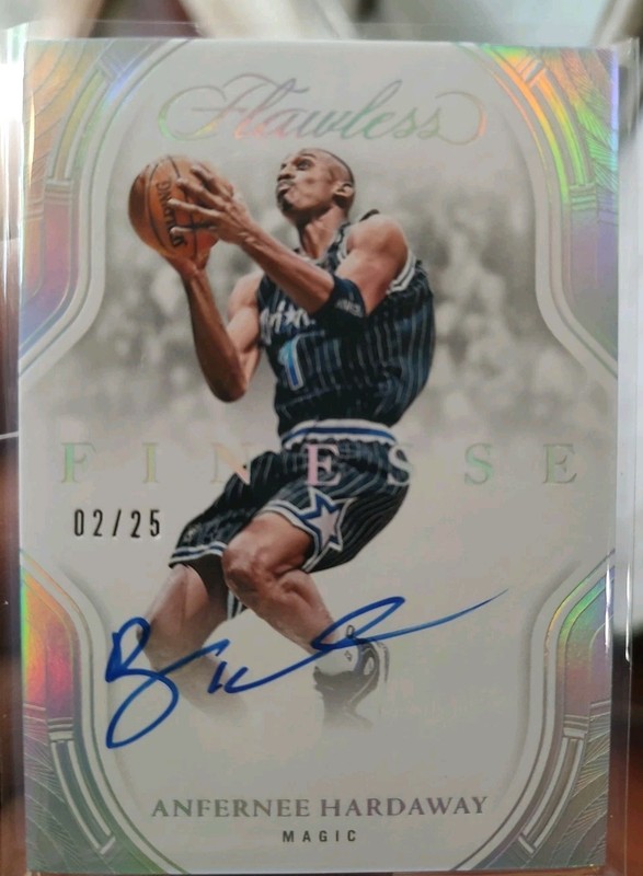 2024-25 Panini Flawless Anfernee Hardaway Finesse Auto #/25 Magic view 2