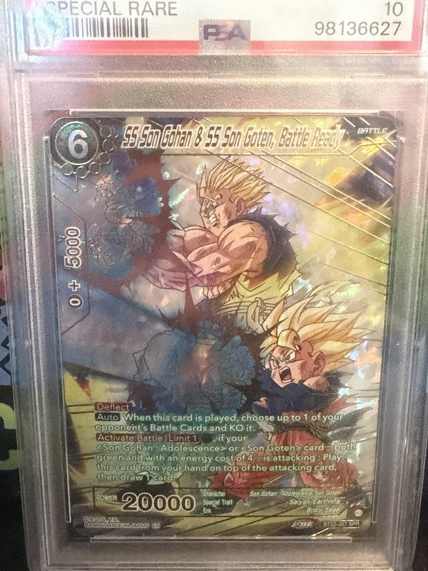 Bandai Dragon Ball Super Card Game SS Son Gohan & SS Son Goten BT22-067 SPR PSA… view 2