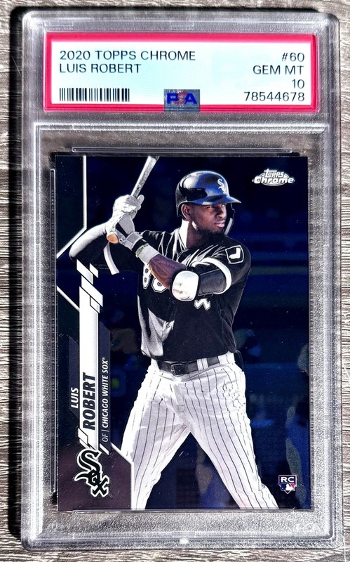 2020 Topps Chrome Luis Robert RC PSA 10 GEM MINT White Sox Mets
