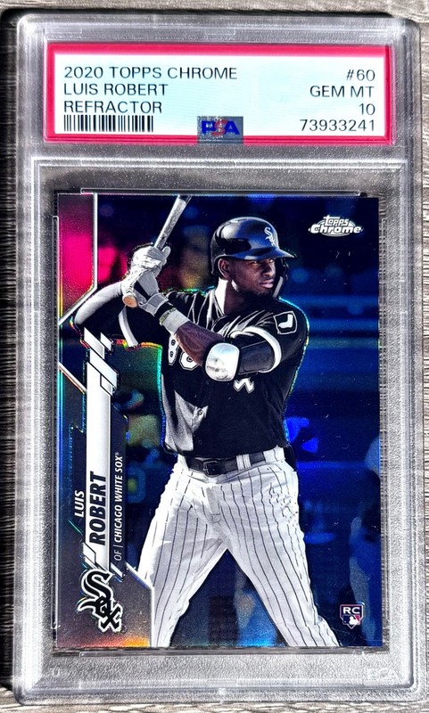 2020 Topps Chrome Luis Robert RC Refractor PSA 10 GEM MINT White Sox Mets