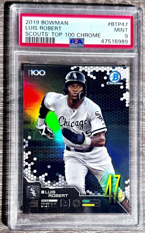 2019 Bowman Luis Robert Bowman Scouts Top 100 #47 PSA 10 White Sox Mets